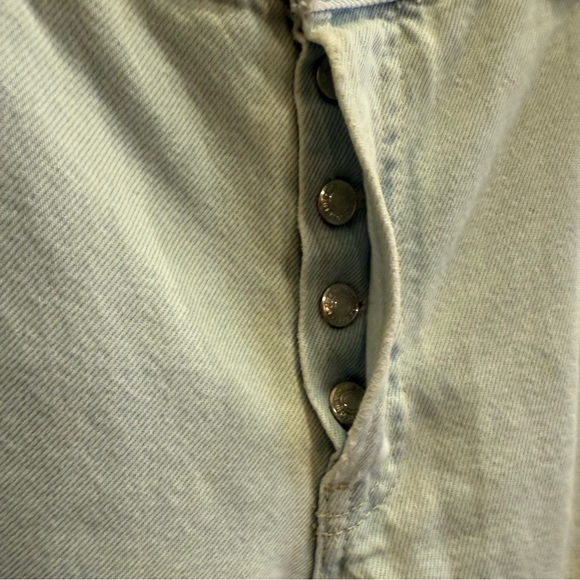 Free People Maggie mid-rise straight-leg distressed jeans in a light wash sz 28 - Picture 9 of 12